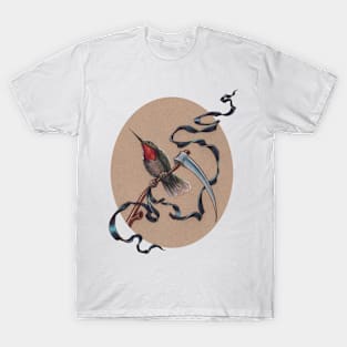 HummingBird Reaper Friend with Ribbon T-Shirt